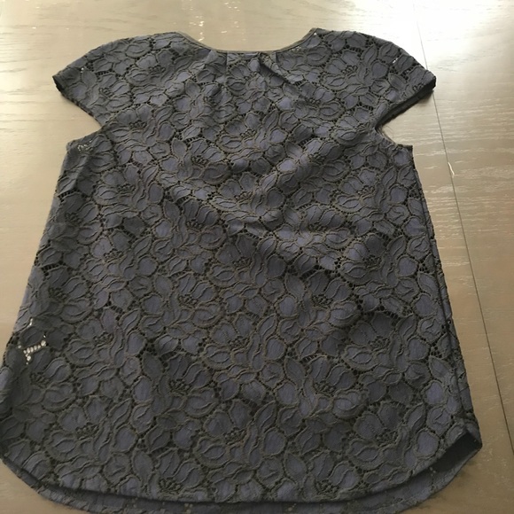 J. Crew Lace Capped Sleeve Top - Picture 8 of 8